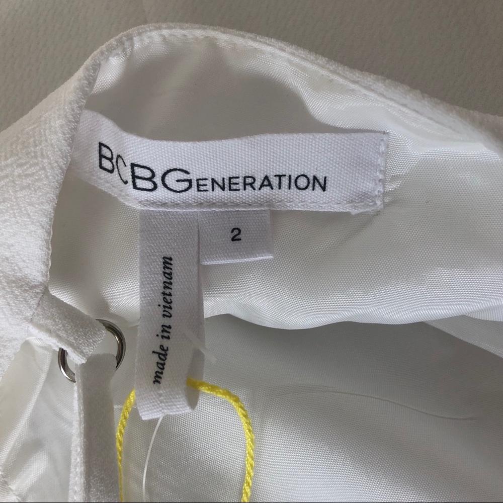BCBG White Mini Dress - Picture 7 of 9